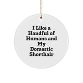 Domestic Shorthair Cat Lover Gifts from Friends for Christmas Handful of Humans - Image 1